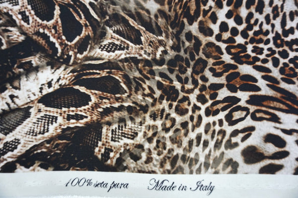 Wild at Heart Print Silk Satin