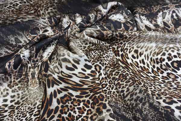 Wild at Heart Print Silk Satin