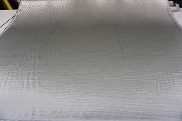 Silver Liquid Wool/Silk Satin