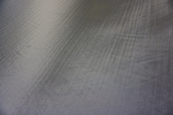 Silver Liquid Wool/Silk Satin