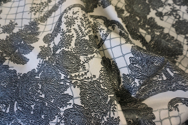 Lace Print on Stretch Cotton Sateen