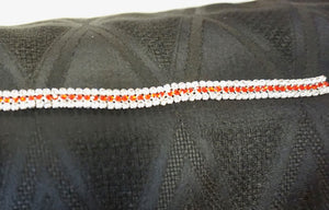 Swarovski Crystal Trim, Triple Row Ruby Centre