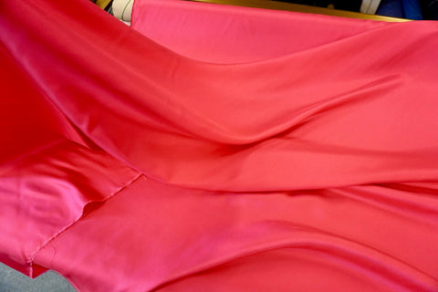 Hot Pink Silk Twill