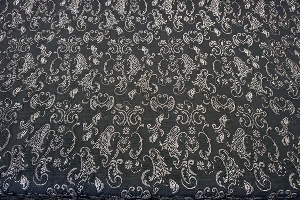 Silver & Black Regal Jacquard