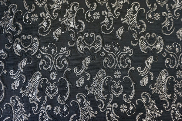 Silver & Black Regal Jacquard