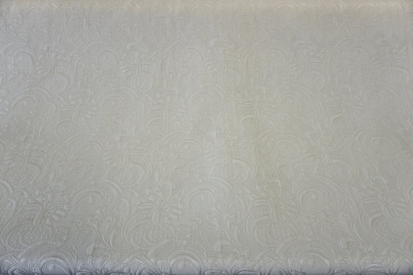 Silk Blend Jacquard Suiting, White