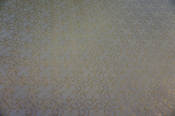 LAST PIECE: 1.0 mt Gold Geometric Jacquard Suiting