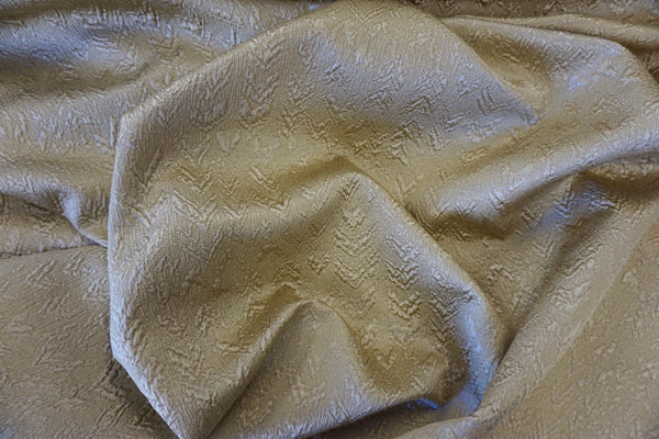 Silk Wool Blend Gold Jacquard Suiting