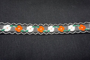 Embroidered Mesh Trim