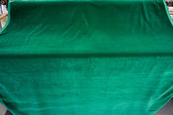 Emerald Green Cotton Velvet