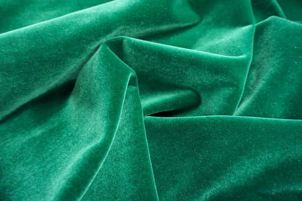 Emerald Green Cotton Velvet