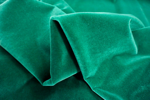 Emerald Green Cotton Velvet