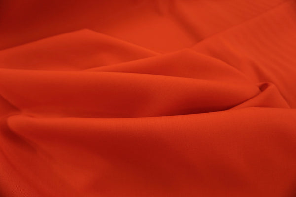 Classic Red Stretch Wool Gabardine