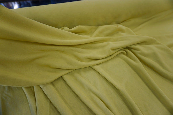Self Lined Crepe Jersey, Yellow Zest