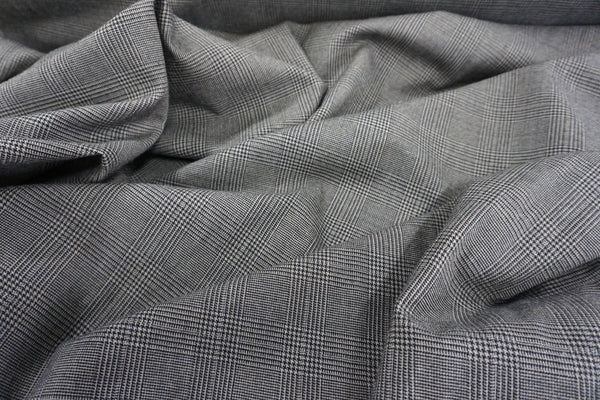 Wool Blend Check, Very Wide