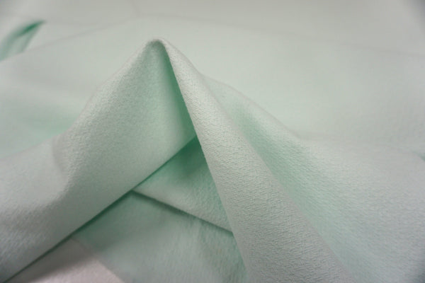 Textured Stretch Cotton, Lightest Seafoam Green