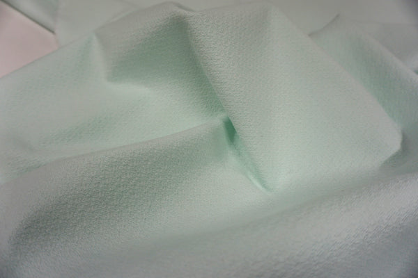 Textured Stretch Cotton, Lightest Seafoam Green