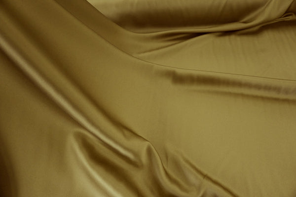 Heavy Crepe back Satin, Old Gold