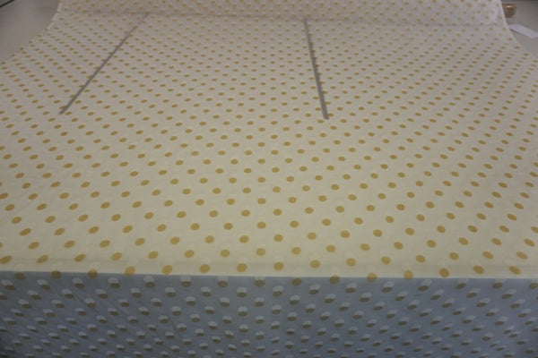 Double Polka Dot Print on Crinkle Chiffon