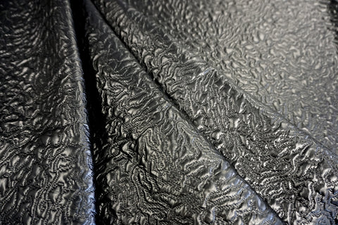 Quilted Wet Leather-look, Black