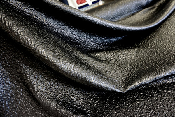 Quilted Wet Leather-look, Black