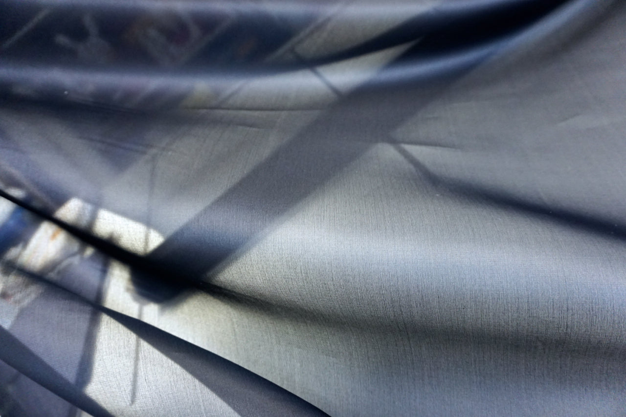 Satin Organza, Navy