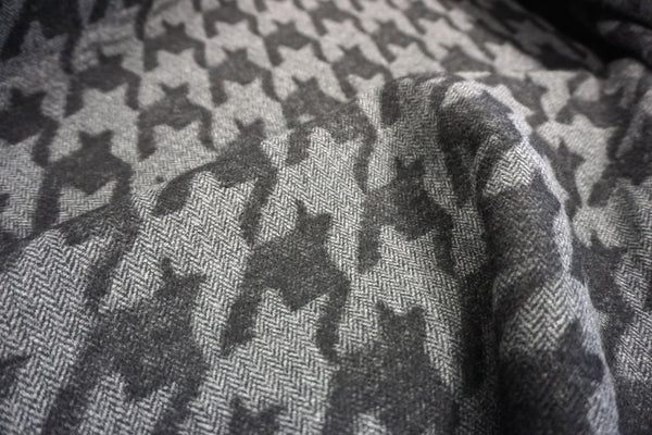 Houndstooth Herringbone, Double Cloth Heavy Coating