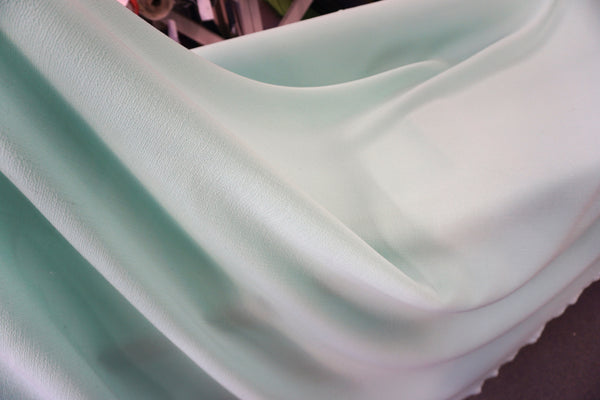Double Cloth Wool Crepe, Mint Green