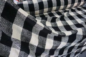 Black & White Check Bouclè Tweed