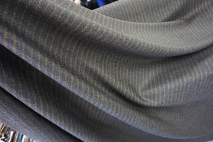 Italian Stripe Gabardine Wool Suiting