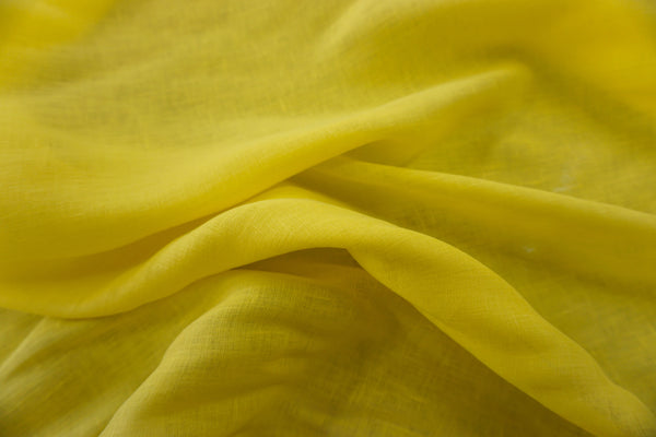 Fine Plain Linen, Bright Yellow