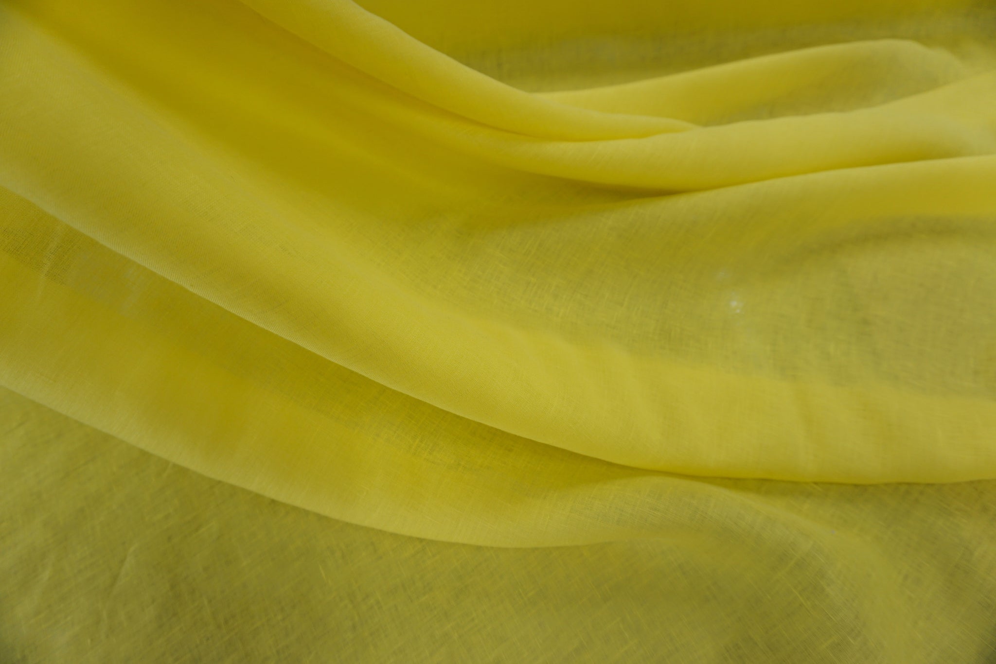 Fine Plain Linen, Bright Yellow