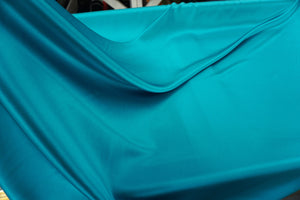 Teal Green Silk Satin