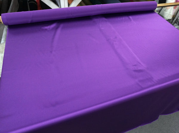 LAST PIECE: 0.55 MT  Bright Purple Silk Satin