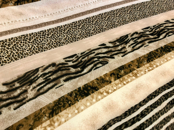 Stripes on Safari Printed Jersey