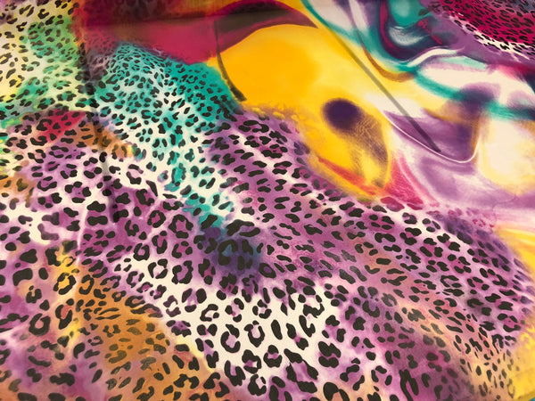 Vivid Dreams Print on Silk Chiffon
