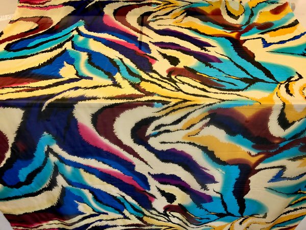 Wild Dreams Print on Silk Chiffon