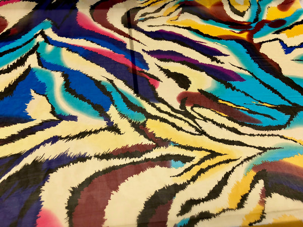 Wild Dreams Print on Silk Chiffon