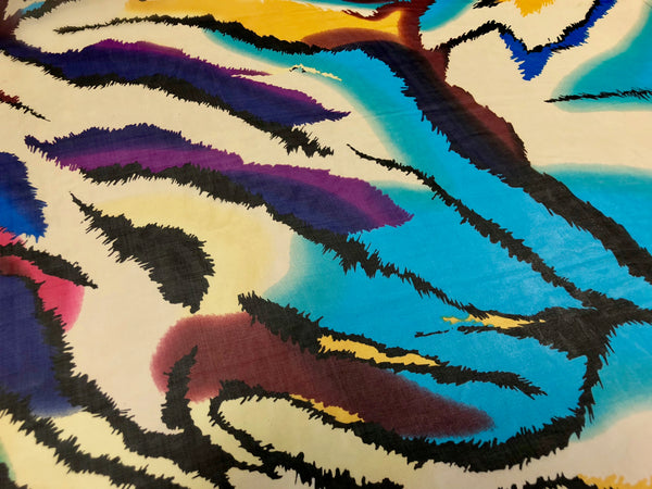 Wild Dreams Print on Silk Chiffon