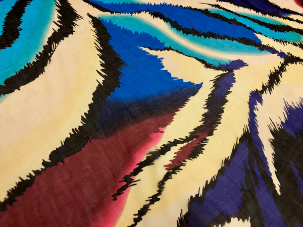 Wild Dreams Print on Silk Chiffon