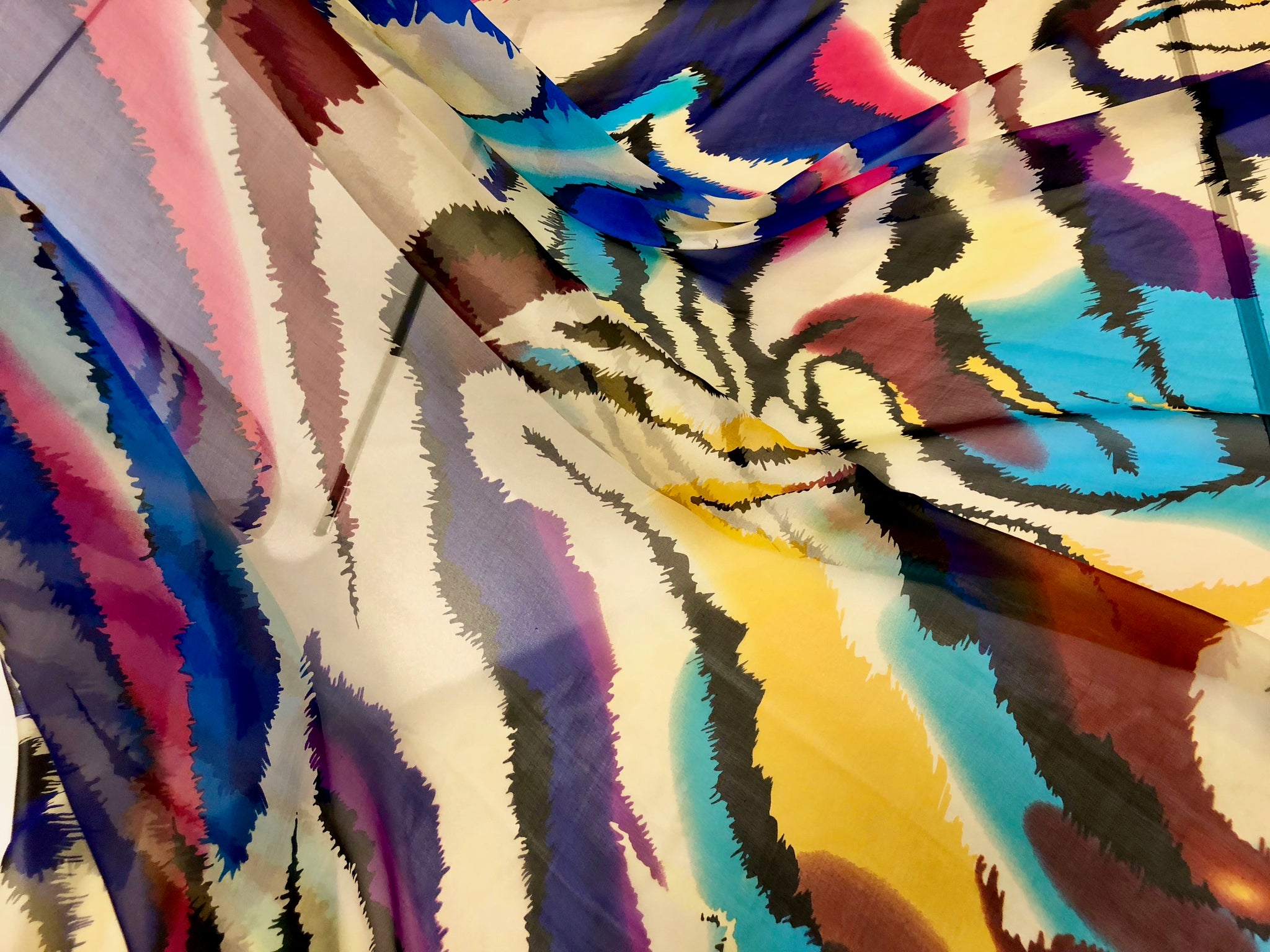 Wild Dreams Print on Silk Chiffon