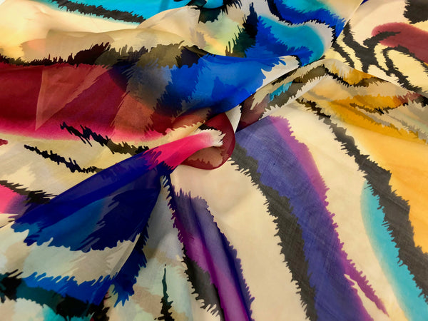 Wild Dreams Print on Silk Chiffon