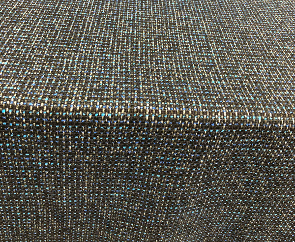 Blue & Black Speckled Tweed Suiting