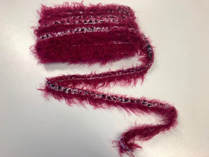 Maroon Textured Braid Trim