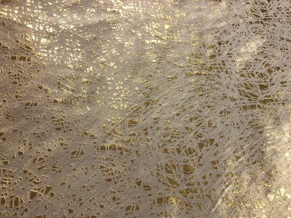 Silk Lurex Blend Jacquard, Shattered Gold