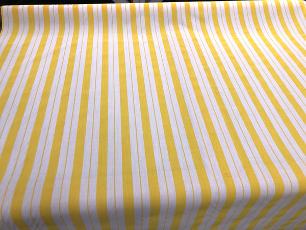 Yellow Stripe Poplin (2.5mt)