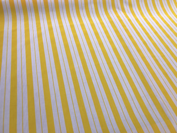 Yellow Stripe Poplin (2.5mt)