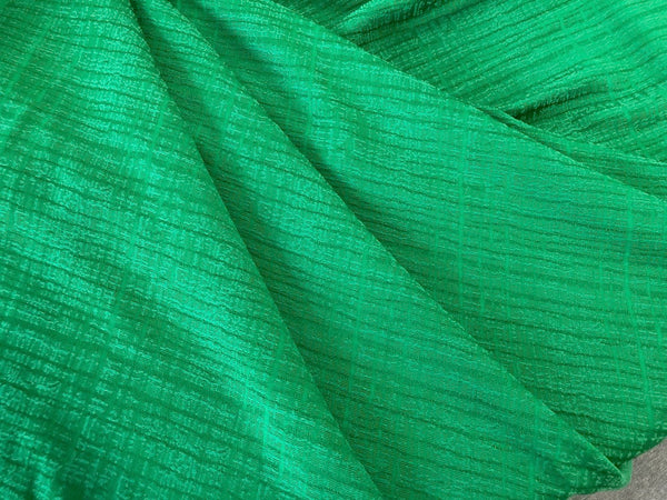 Emerald Green Tweed Texture Jacquard
