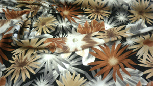 Daydream Print, Swiss Sateen, Chocolate Brown