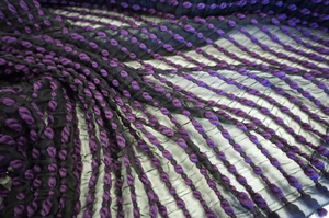 Twice Woven Purple Twist Chiffon